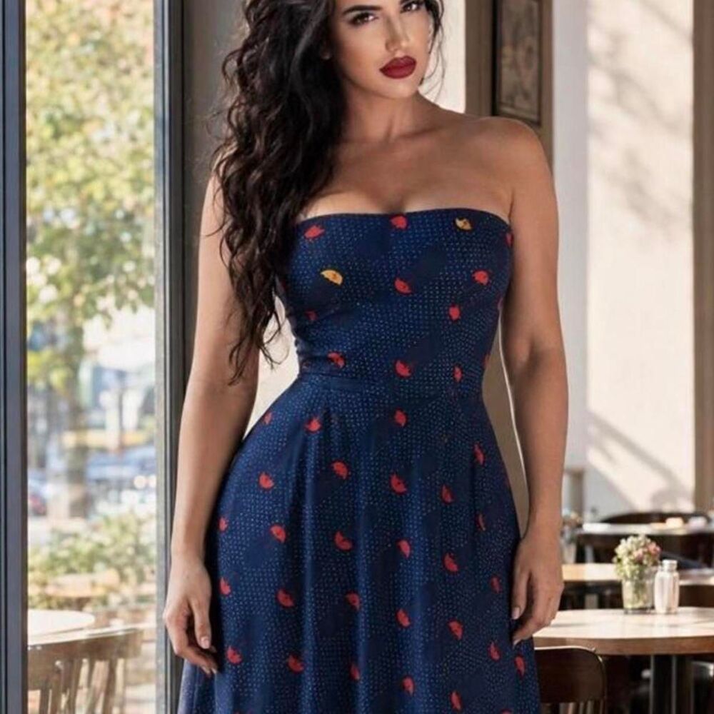 Lularoe Women's Navy and Blue Skirt